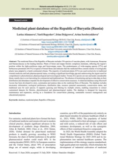 Medicinal plant database of the Republic of Buryatia (Russia)